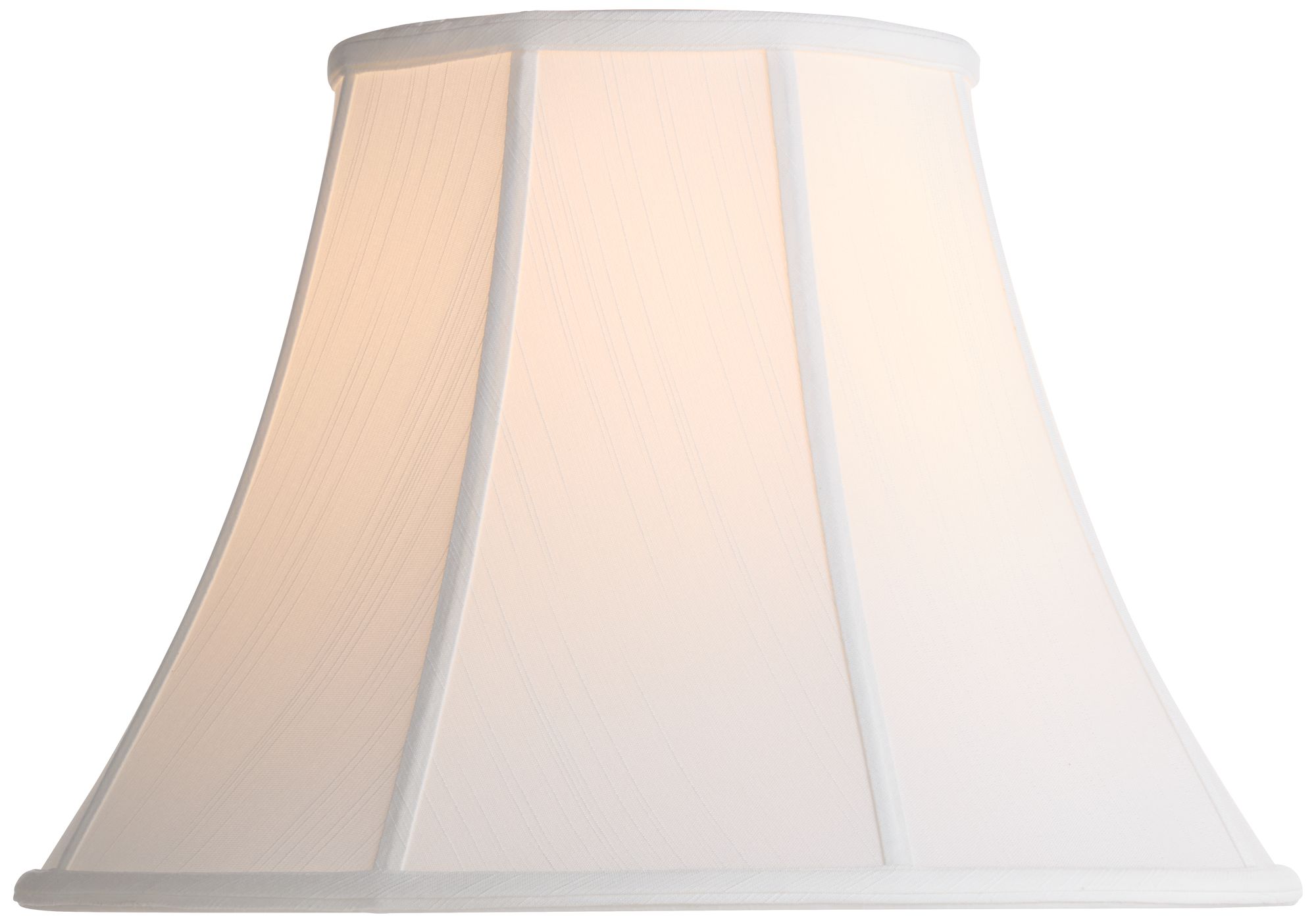 Image 6 Springcrest Ginna White Classic Bell Lamp Shade 9x18x13 (Spider) more views