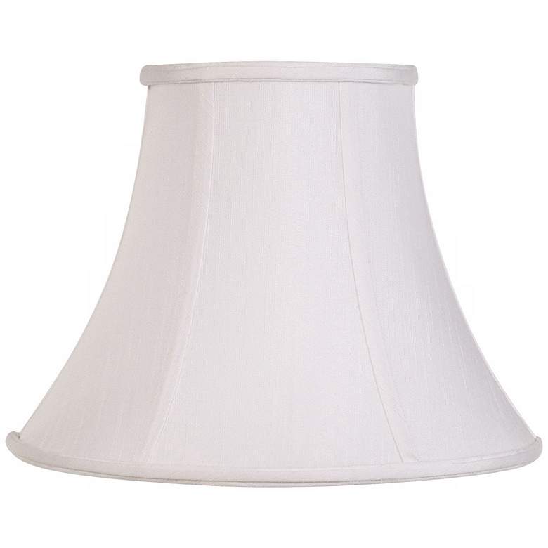 Image 1 Springcrest Ginna White Fabric Flared Bell Lamp Shade 7x14x11 (Spider)