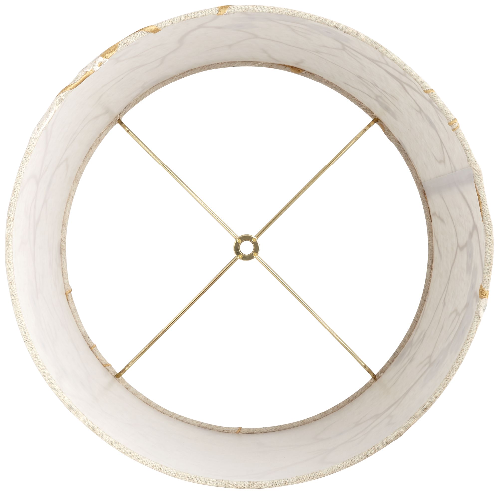 Image 3 Springcrest Goldenrain Linen Flower Embroidered Shade 12x14x11 (Spider) more views