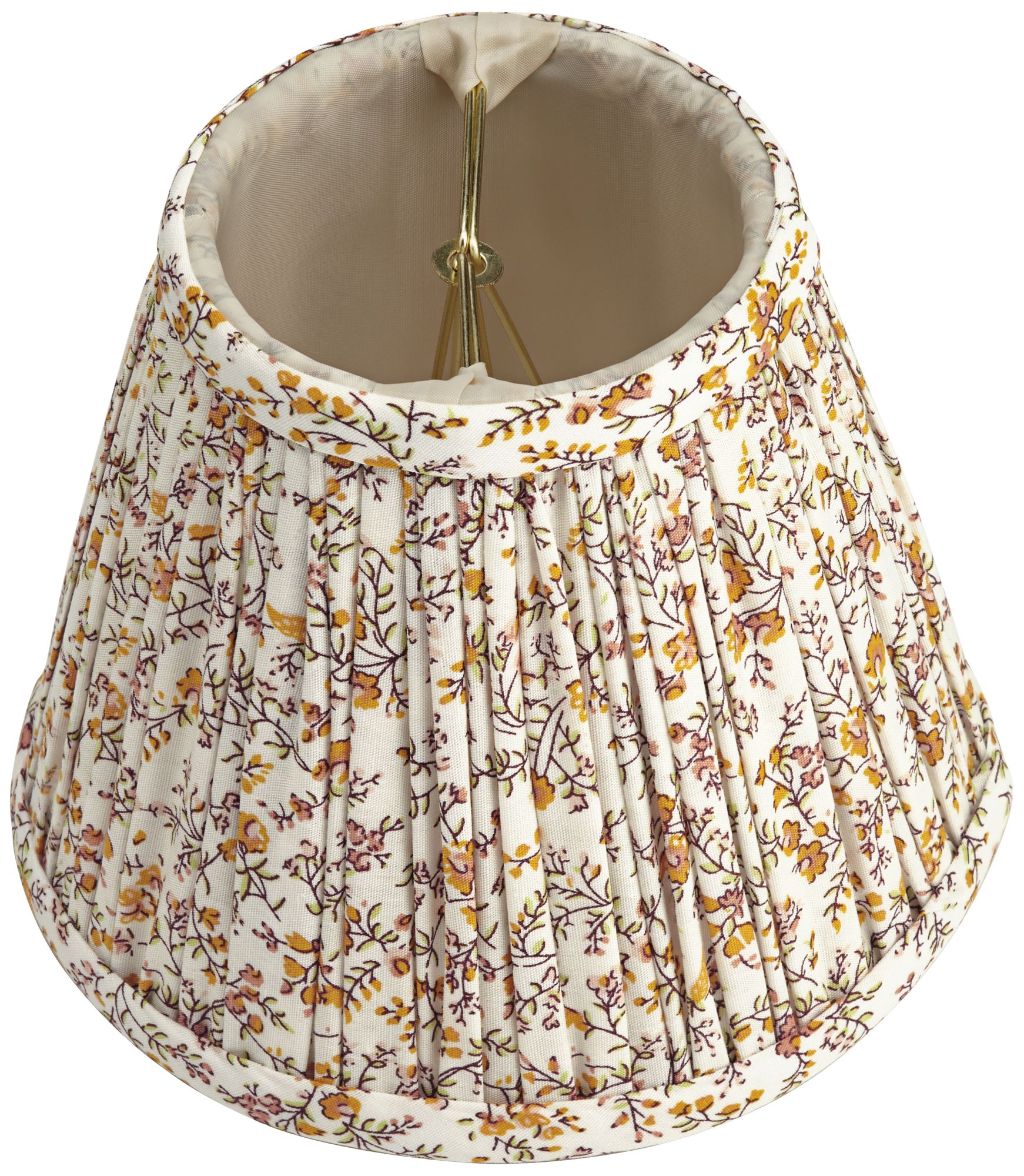 Image 6 Springcrest Goldenrod Floral Clip-On Lamp Shades 3.5x6x5 Set of 4 more views