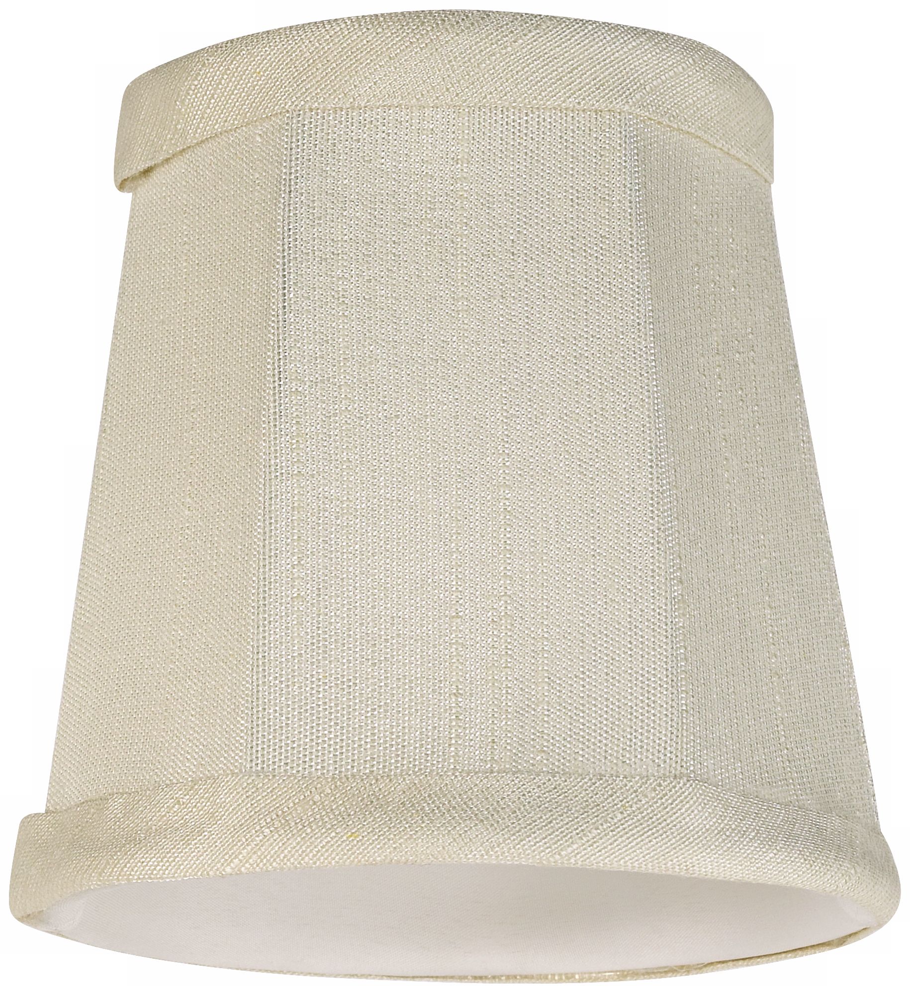 Image 2 Springcrest Gordon Creme Fabric Lamp Shade 3x4x4 (Clip-On) more views