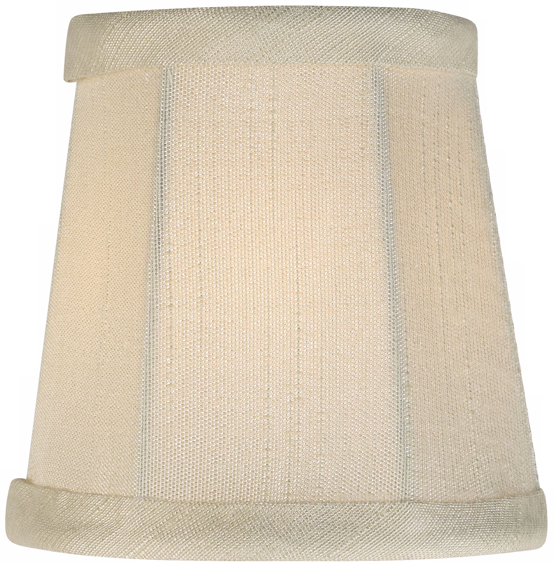 Image 3 Springcrest Gordon Creme Fabric Lamp Shade 3x4x4 (Clip-On) more views