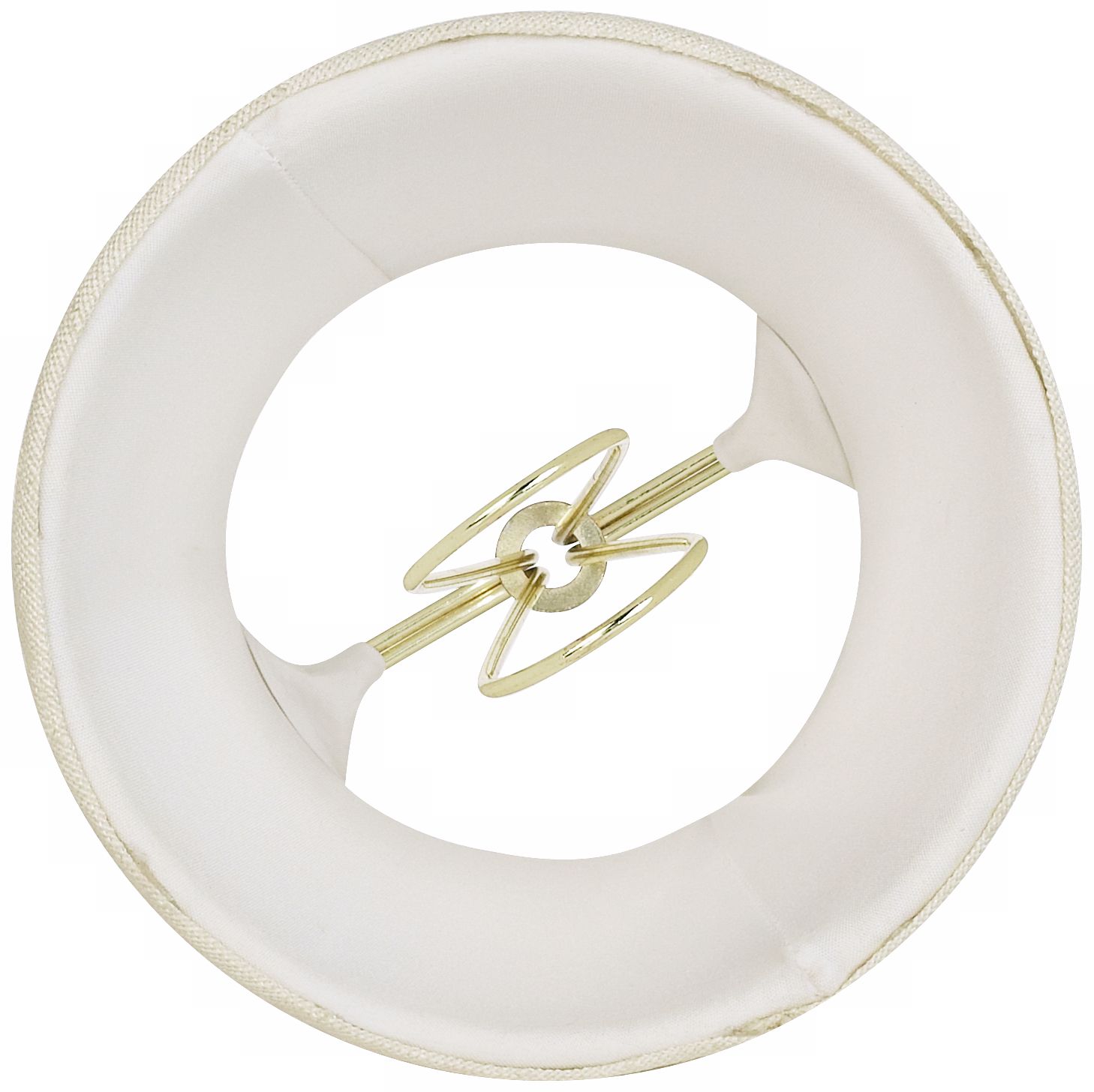 Image 4 Springcrest Gordon Creme Fabric Lamp Shade 3x4x4 (Clip-On) more views