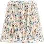 1_Springcrest Gracie Cream Floral Pleated Shade 4x6x5.5" (Clip-On)