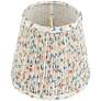 5_Springcrest Gracie Cream Floral Pleated Shade 4x6x5.5" (Clip-On) more views
