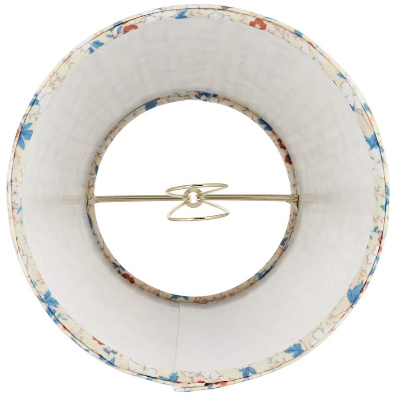 Image 6 Springcrest Gracie Cream Floral Pleated Shade 4x6x5.5" (Clip-On) more views