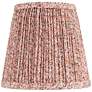 1_Springcrest Gracie Pink Floral Pleated Shade 4x6x5.5" (Clip-On)