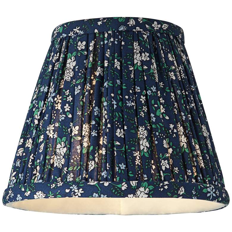 Image 5 Springcrest Green Blue Floral Clip-On Lamp Shades 3.5x6x5 Set of 4 more views