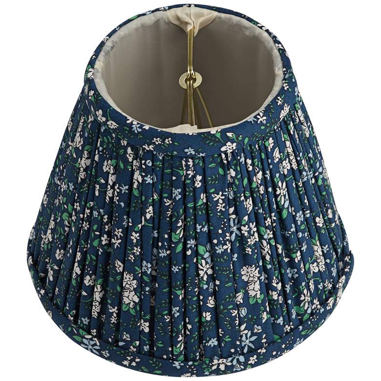 Image 6 Springcrest Green Blue Floral Clip-On Lamp Shades 3.5x6x5 Set of 4 more views
