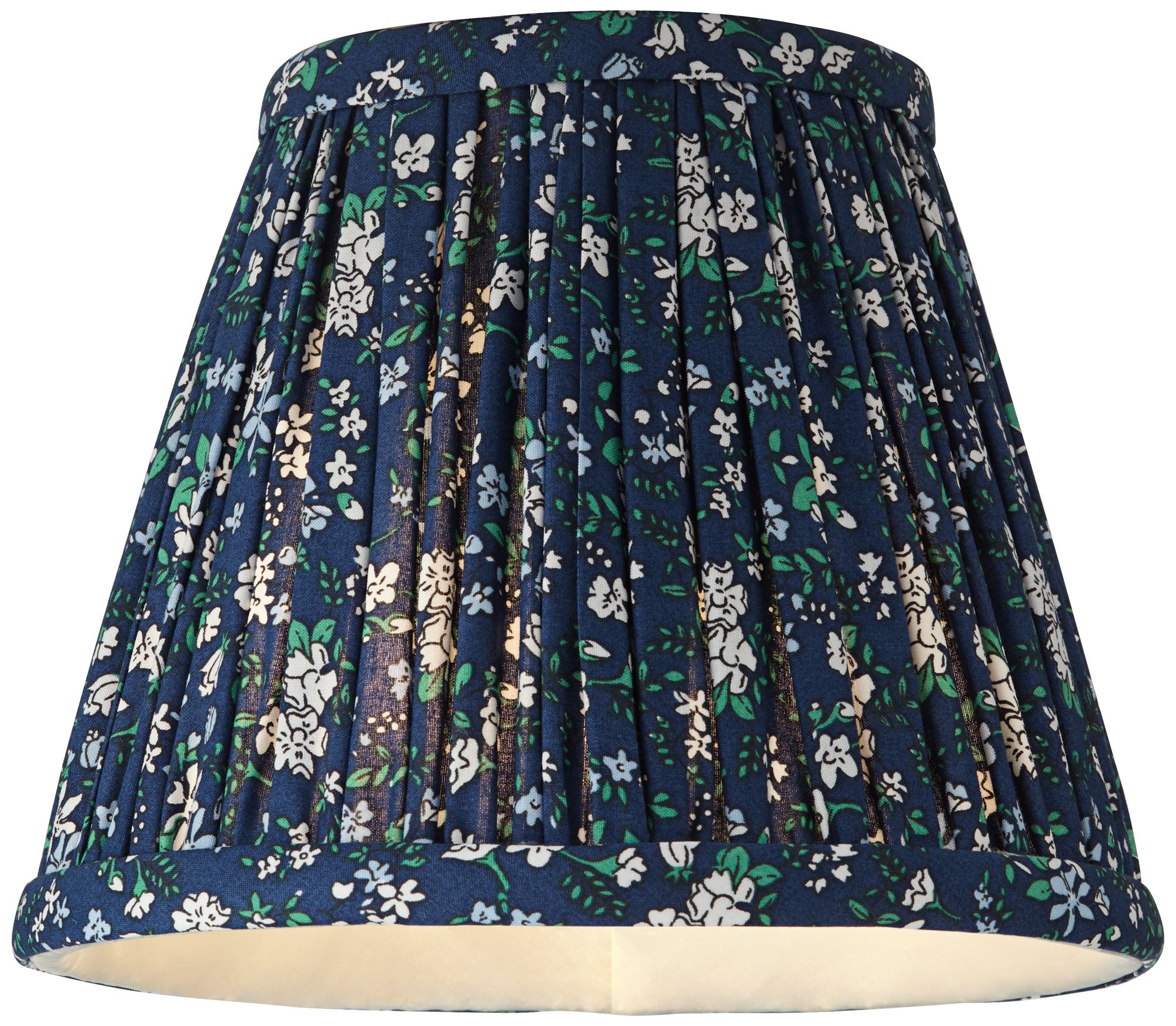 Image 5 Springcrest Green Blue Floral Clip-On Lamp Shades 3.5x6x5 Set of 6 more views