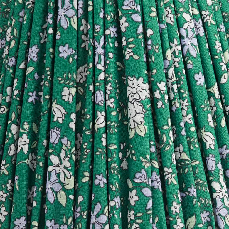 Image 2 Springcrest Green Violet Floral Clip-On Lamp Shades 3.5x6x5 Set of 2 more views