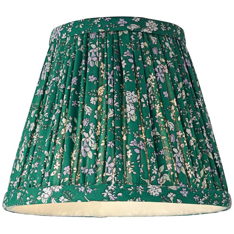 Image 5 Springcrest Green Violet Floral Clip-On Lamp Shades 3.5x6x5 Set of 2 more views