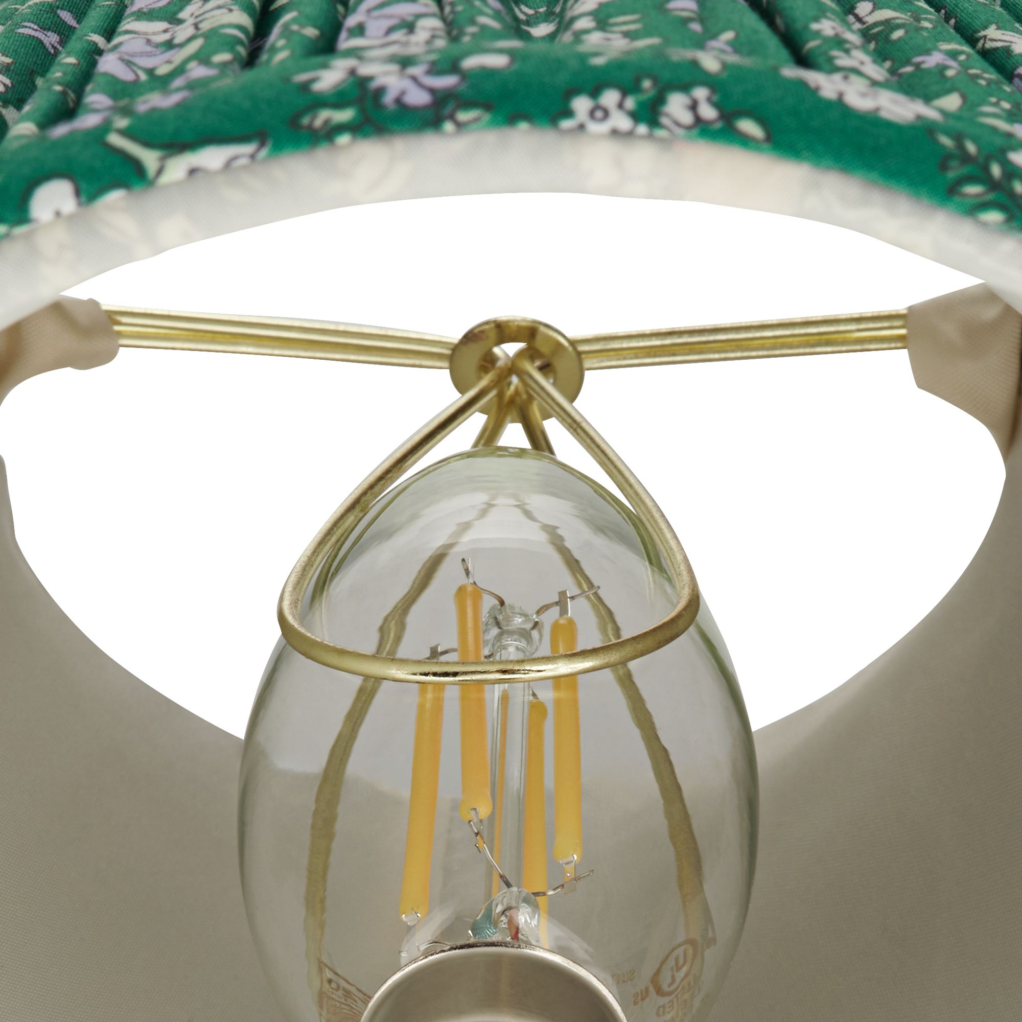 Image 3 Springcrest Green Violet Floral Clip-On Lamp Shades 3.5x6x5 Set of 8 more views