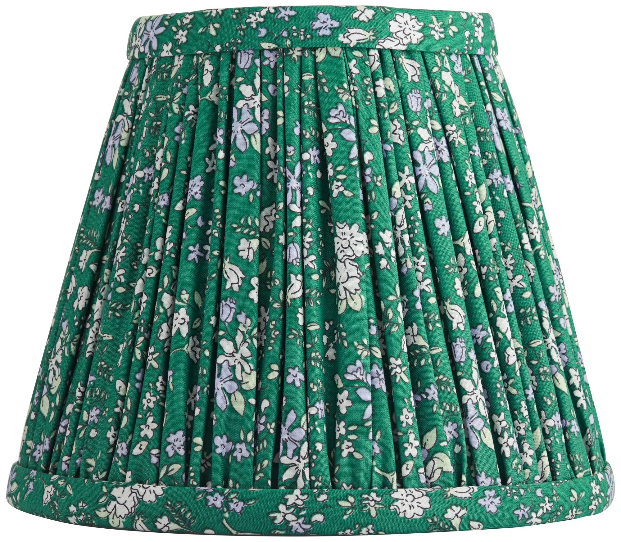 Image 4 Springcrest Green Violet Floral Clip-On Lamp Shades 3.5x6x5 Set of 8 more views