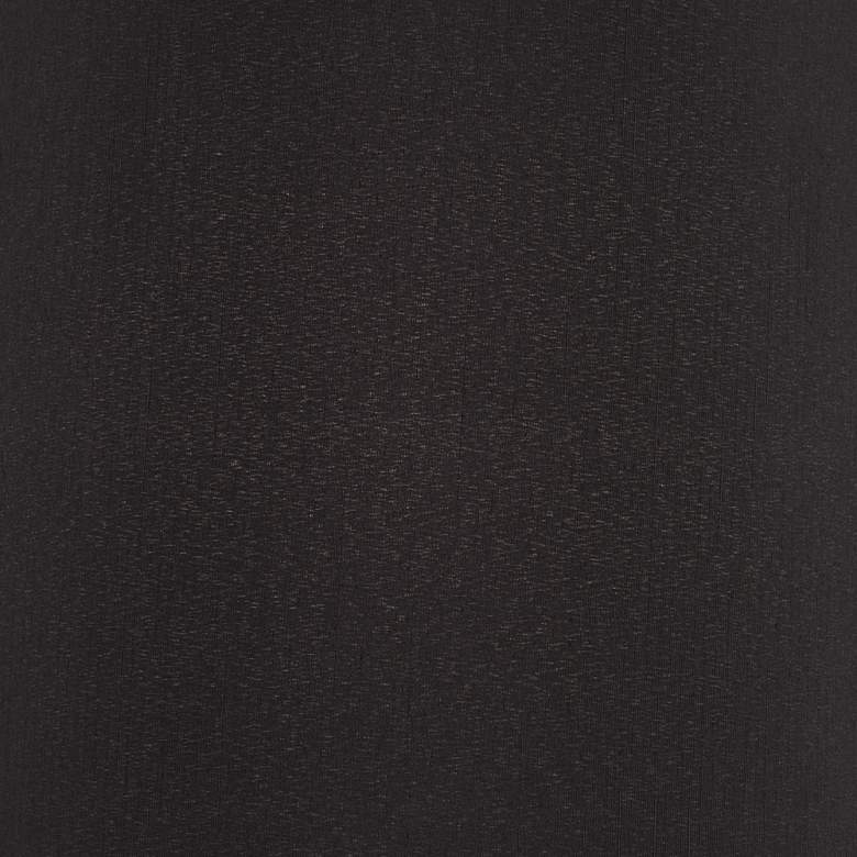Image 2 Springcrest Hallie Black Faux Silk Tapered Drum Shade 13x15x10 (Spider) more views