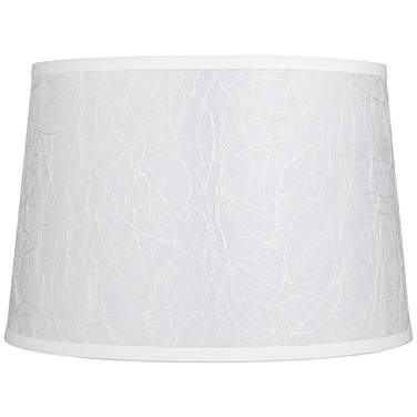 Springcrest Hallie Soft Gray Abstract Tapered Drum Shade 13x15x10 (Spider)