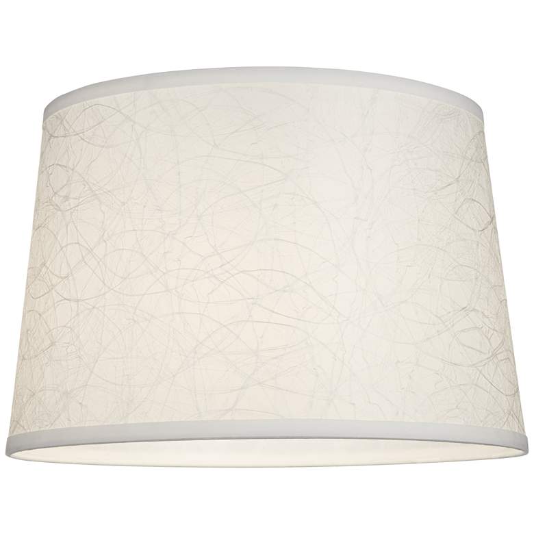 Image 3 Springcrest Hallie Soft Gray Abstract Tapered Drum Shade 13x15x10 (Spider) more views