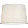 3_Springcrest Hallie Soft Gray Abstract Tapered Drum Shade 13x15x10 (Spider) more views
