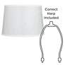 6_Springcrest Hallie Soft Gray Abstract Tapered Drum Shade 13x15x10 (Spider) more views