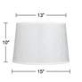7_Springcrest Hallie Soft Gray Abstract Tapered Drum Shade 13x15x10 (Spider) more views