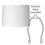 Springcrest Hardback White Drum Paper Lamp Shade 15x16x11 (Spider)