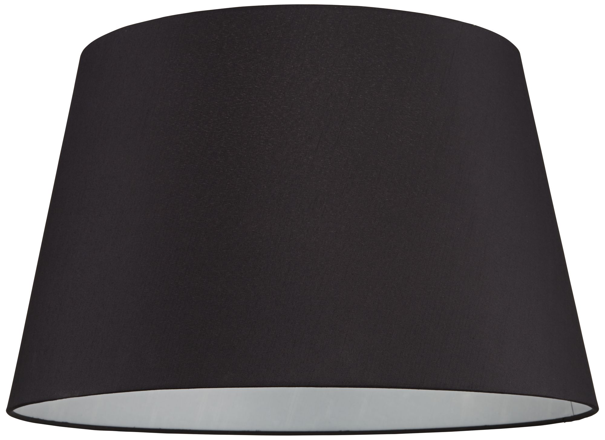 Image 3 Springcrest Harmon Black Faux Silk Tapered Drum Shade 15x19.5x12 (Spider) more views