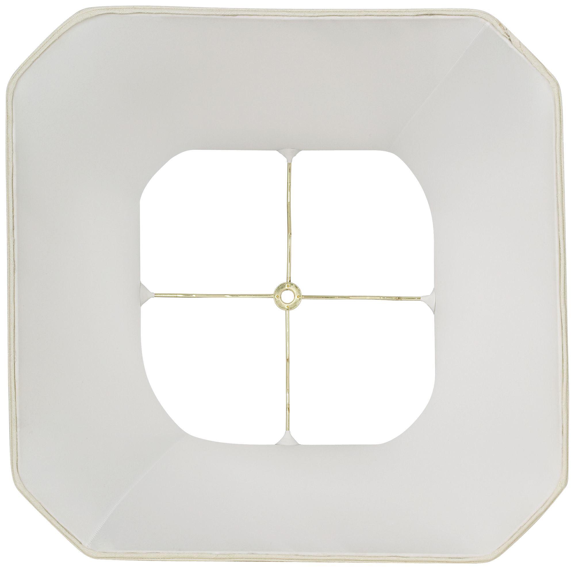 Image 4 Springcrest Hegan Creme Square Cut Corner Shade 10.5x16x14 (Spider) more views