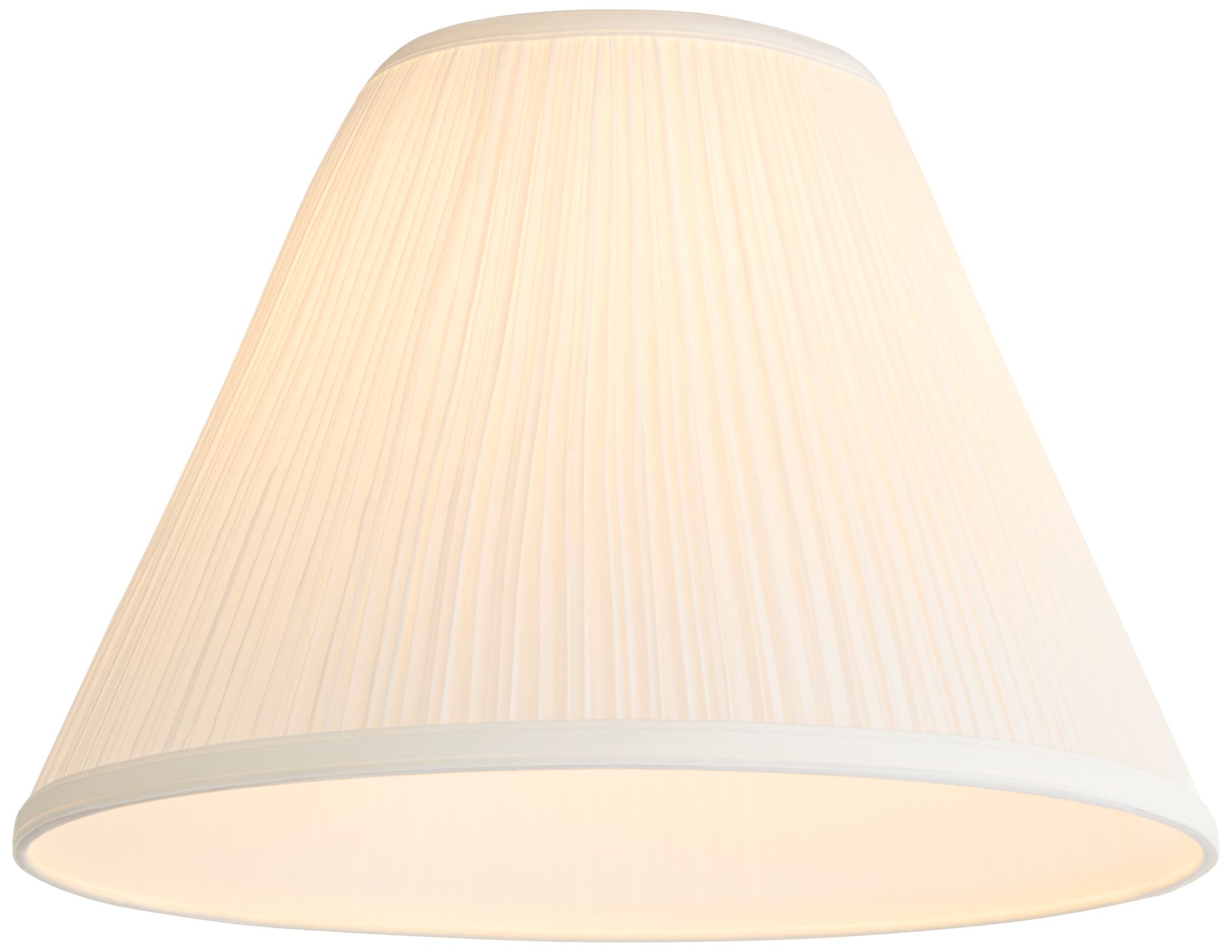 Springcrest Ira White Pleated Lamp Shade 6.5x15x11 (Spider) in scene