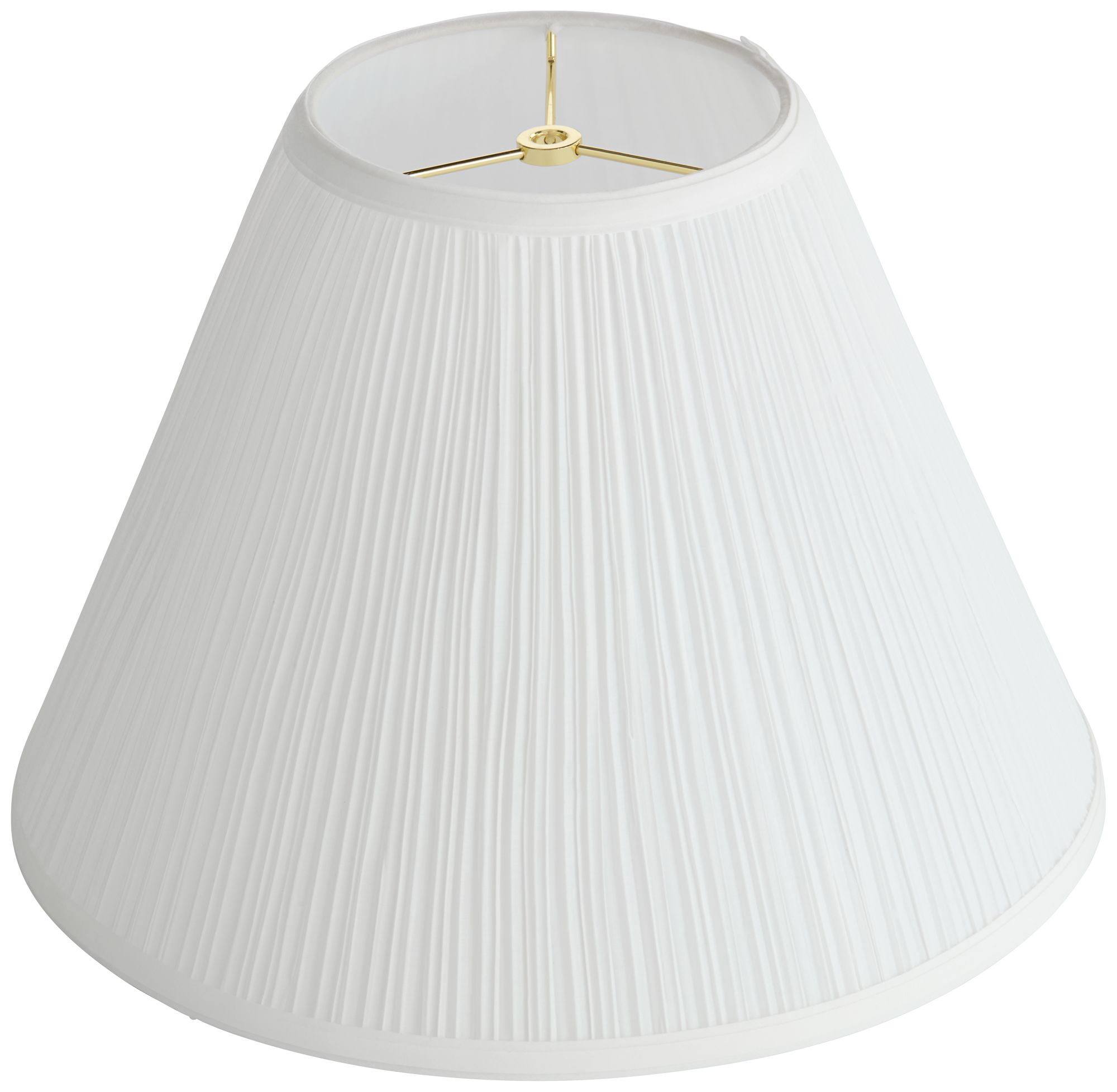 Springcrest Ira White Pleated Lamp Shade 6.5x15x11 (Spider) in scene