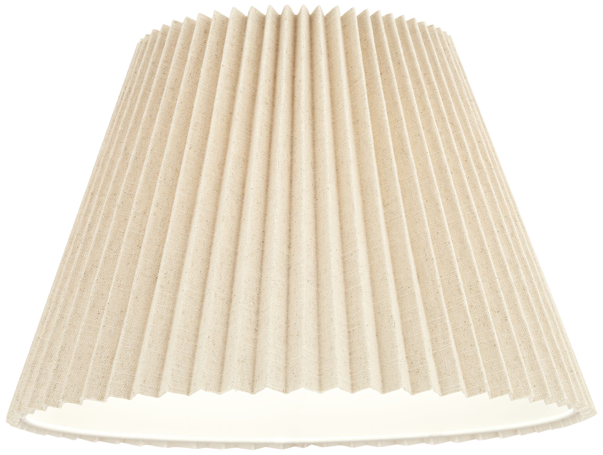 Image 3 Springcrest Isadore Beige Pleated Lamp Shade 10.5x19x12.5 (Spider) more views
