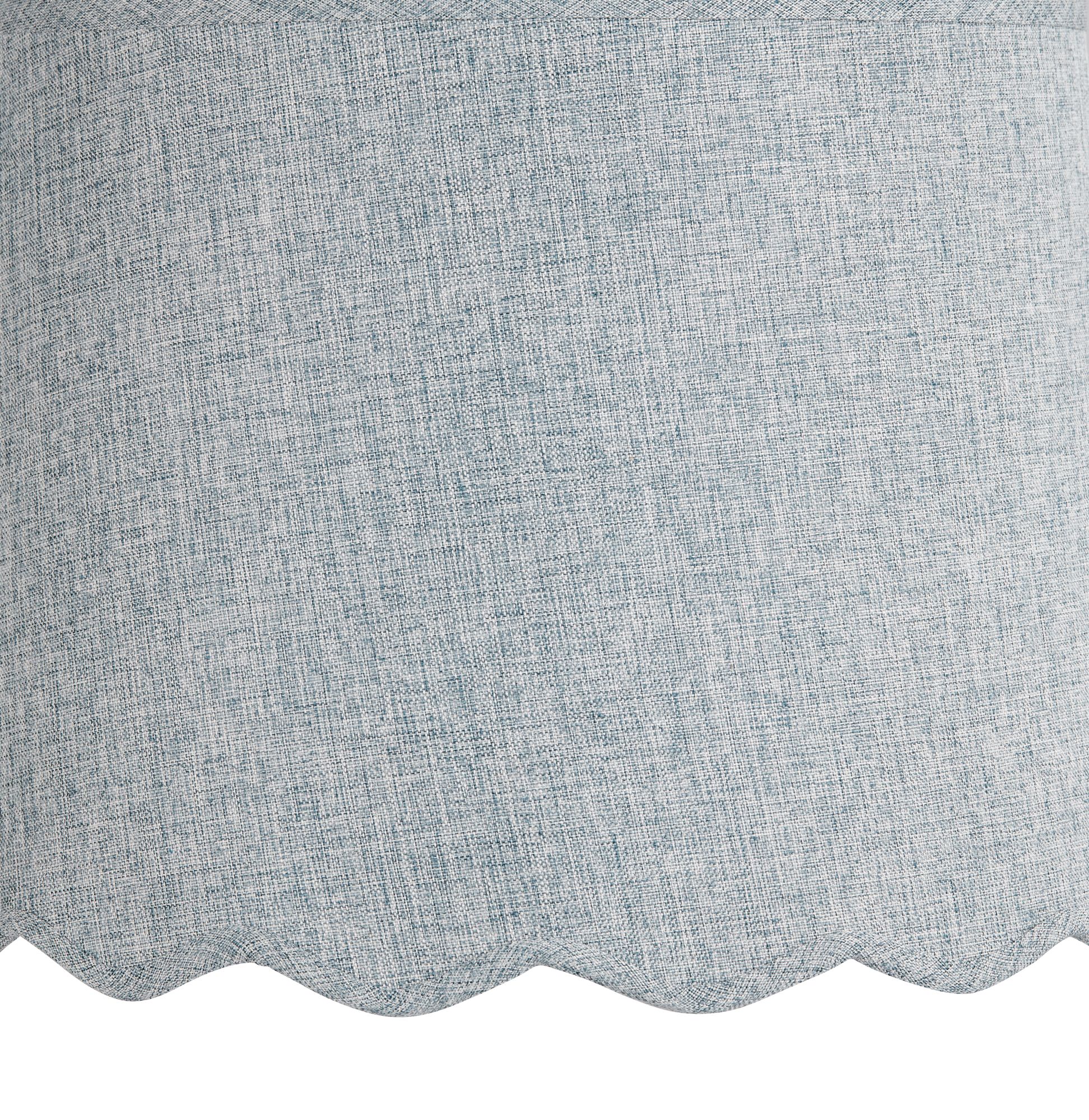 Image 2 Springcrest Ivette Gunsmoke Scallop Drum Shade 13x15x11x11 (Spider) 2 Set more views