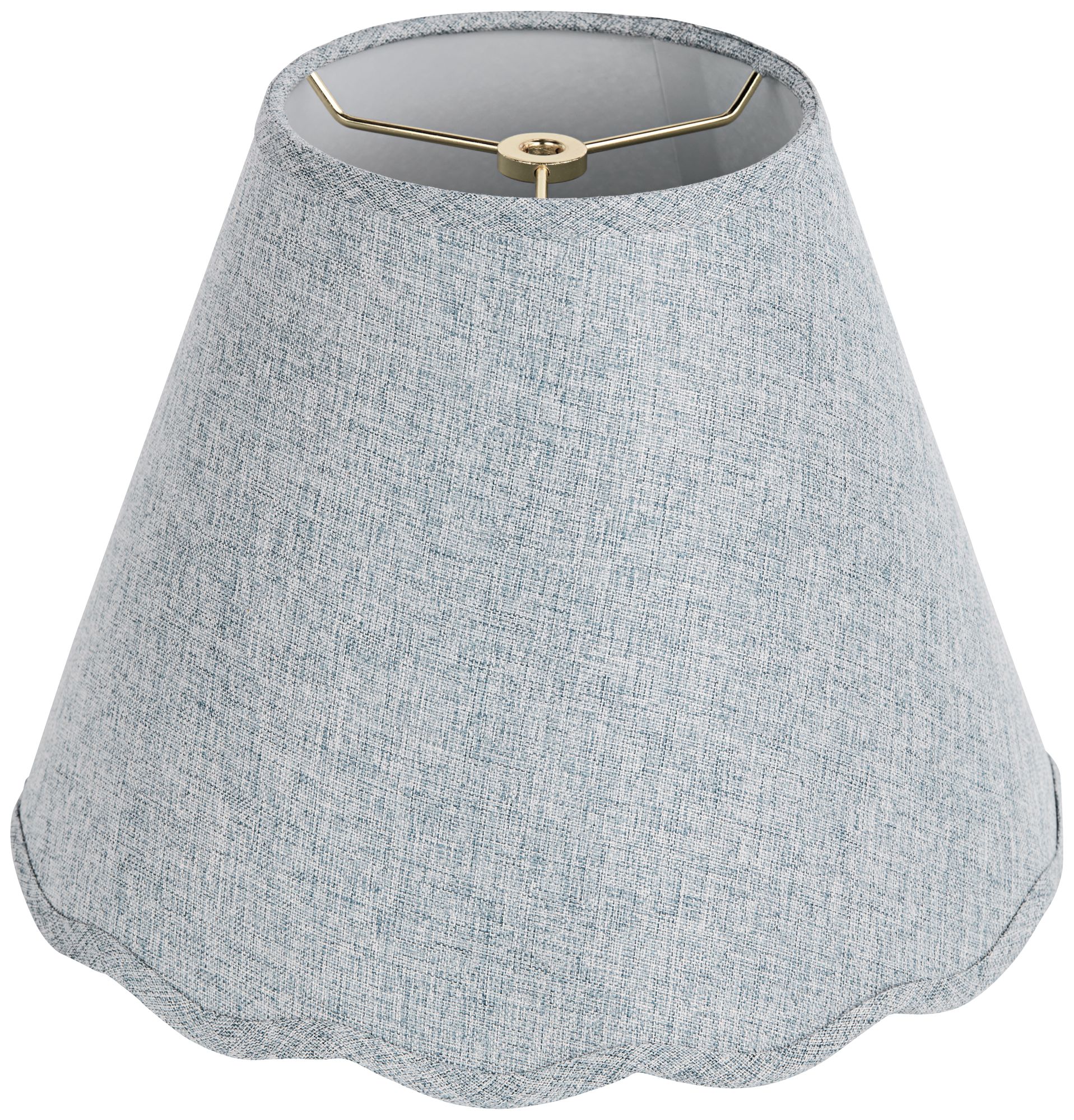 Image 5 Springcrest Ivette Gunsoke Scallop Empire Shade 6x12x9.5x9 (Spider) 2 Set more views