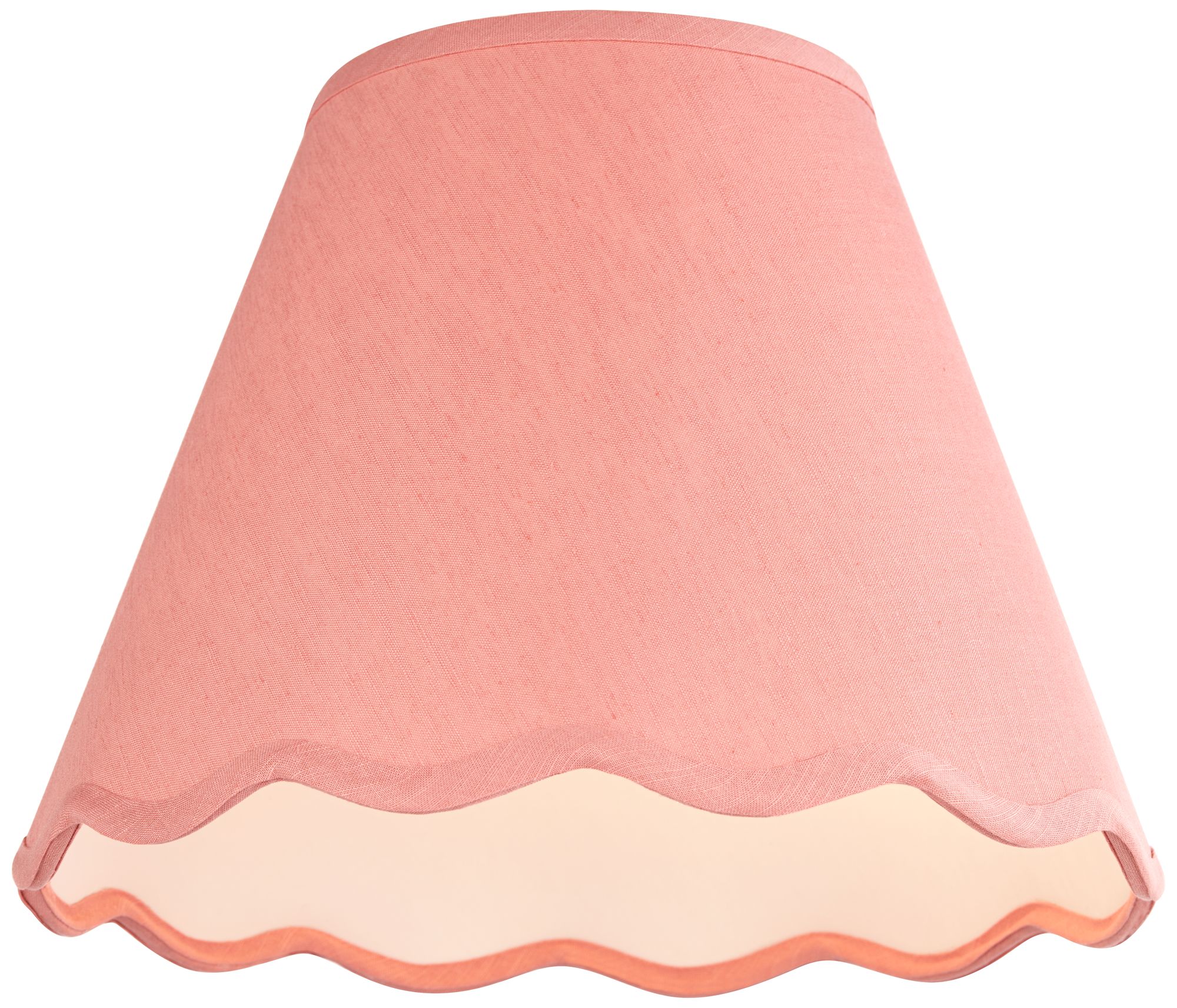 Image 4 Springcrest Ivette Rose Pink Scallop Empire Shade 6x12x9.5x9 (Spider) 2 Set more views