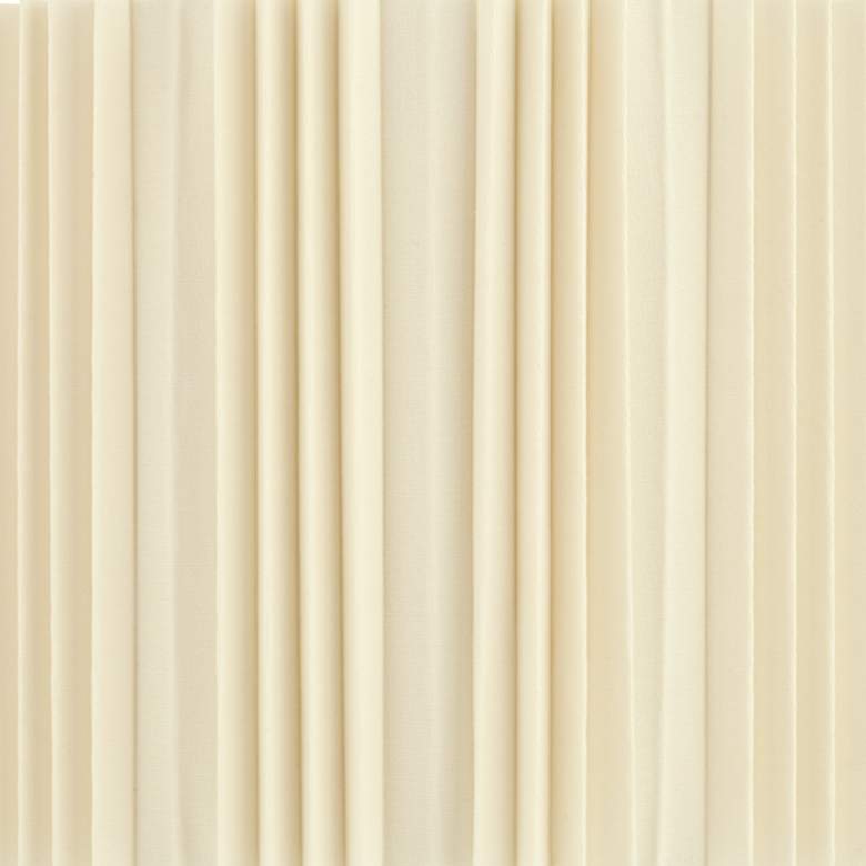 Image 2 Springcrest Ivory Brussels Linen Ruffled Pleats Shade 17x17x10.5 (Spider) more views