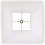 Springcrest Ivory Classic Square Shades 5.25x10x9 (Spider) Set of 2