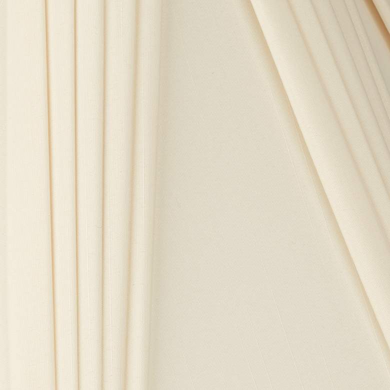 Image 2 Springcrest Ivory French Drape Lamp Shades 6x17x12 (Spider) Set of 2 more views