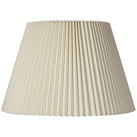 Image1 of Springcrest  Ivory Knife Pleated Shade 11x18x12 (Spider)