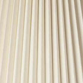 Image2 of Springcrest  Ivory Knife Pleated Shade 11x18x12 (Spider) more views