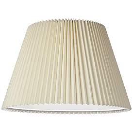 Image3 of Springcrest  Ivory Knife Pleated Shade 11x18x12 (Spider) more views