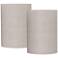 Springcrest Ivory Linen Set of 2 Cylinder Lamp Shades 8x8x11 (Spider)