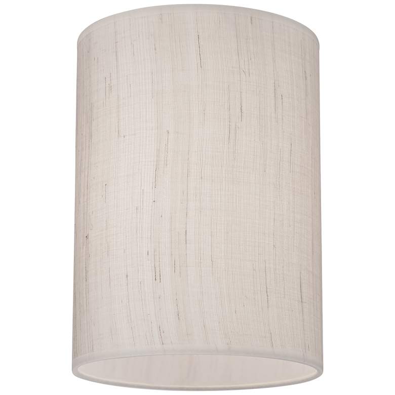 Image 3 Springcrest Ivory Linen Set of 2 Cylinder Lamp Shades 8x8x11 (Spider) more views