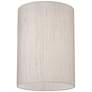 3_Springcrest Ivory Linen Set of 2 Cylinder Lamp Shades 8x8x11 (Spider) more views