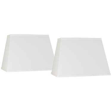 Springcrest Ivory Linen Set of 2 Rectangular Shades 14x18x12 (Spider)