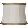 1_Springcrest Ivory Linen with Taupe Trim Lamp Shade 14x16x12 (Spider)