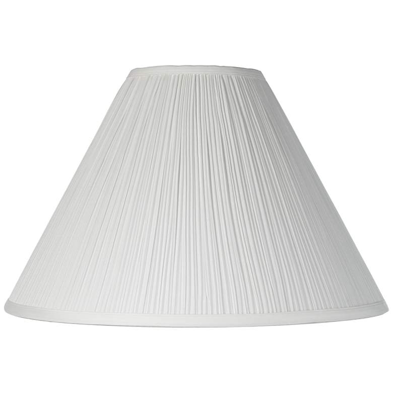 Image 1 Springcrest Ivory Mushroom Pleated Shade 6x18x12.75 (Spider)