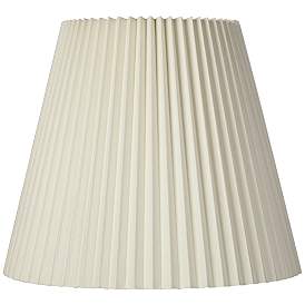 Image1 of Springcrest Ivory Pleated Lamp Shade 10x17x14.75 (Spider)