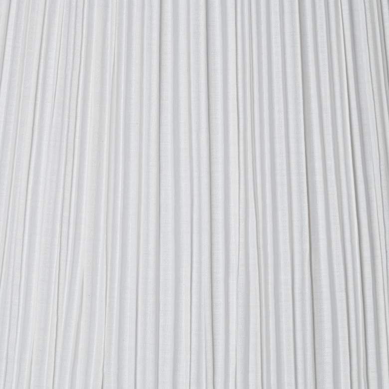 Image 4 Springcrest Ivory Pleated Lamp Shade 6x12x9 (Spider) more views