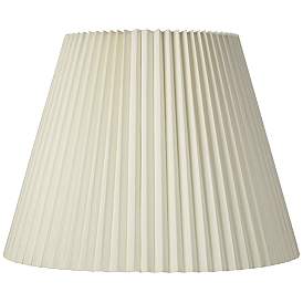 Image1 of Springcrest Ivory White Pleated Lamp Shade 11x19x14.5 (Spider)