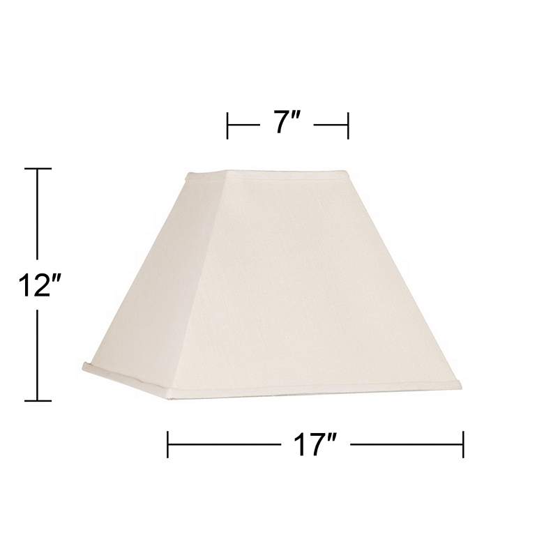 Image 4 Springcrest Jimi Beige Linen Square Lamp Shade 7x17x13 (Spider) more views