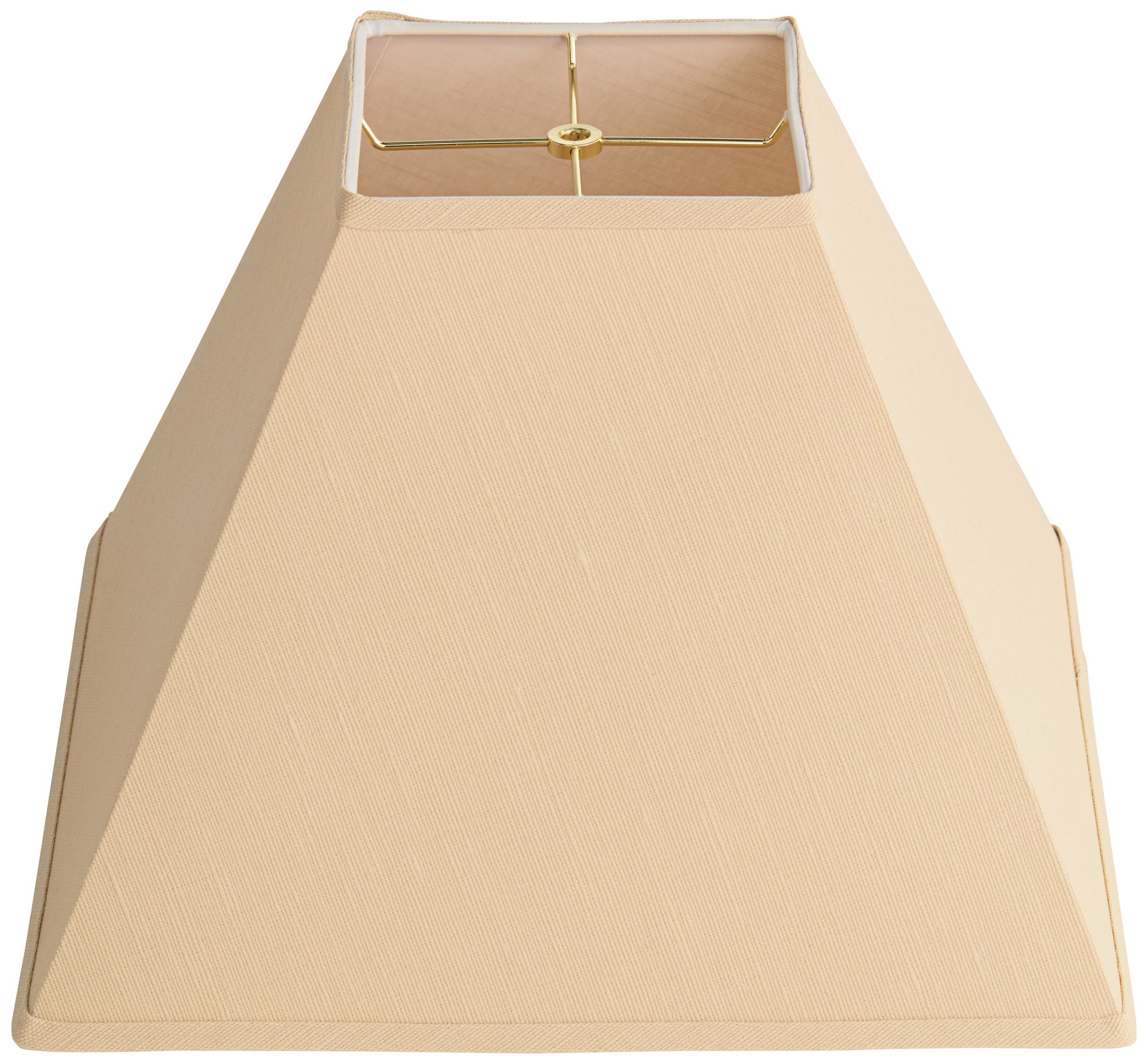 Springcrest Jimi Beige Linen Square Lamp Shade 7x17x13 (Spider)